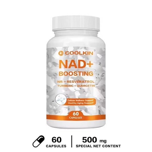 NAD + Boosting 60 caps.3u1(NR,NMN,NAD)+Resveratrol,Turmeroc,Quercentin.. - sa Nikotinamid Ribozidom i dodatcima(Resveratrol,Turmeric+Quercentin) ; PROTIV STARENJA,prirodna energija i zdravlja ćelija;Coolkin USA