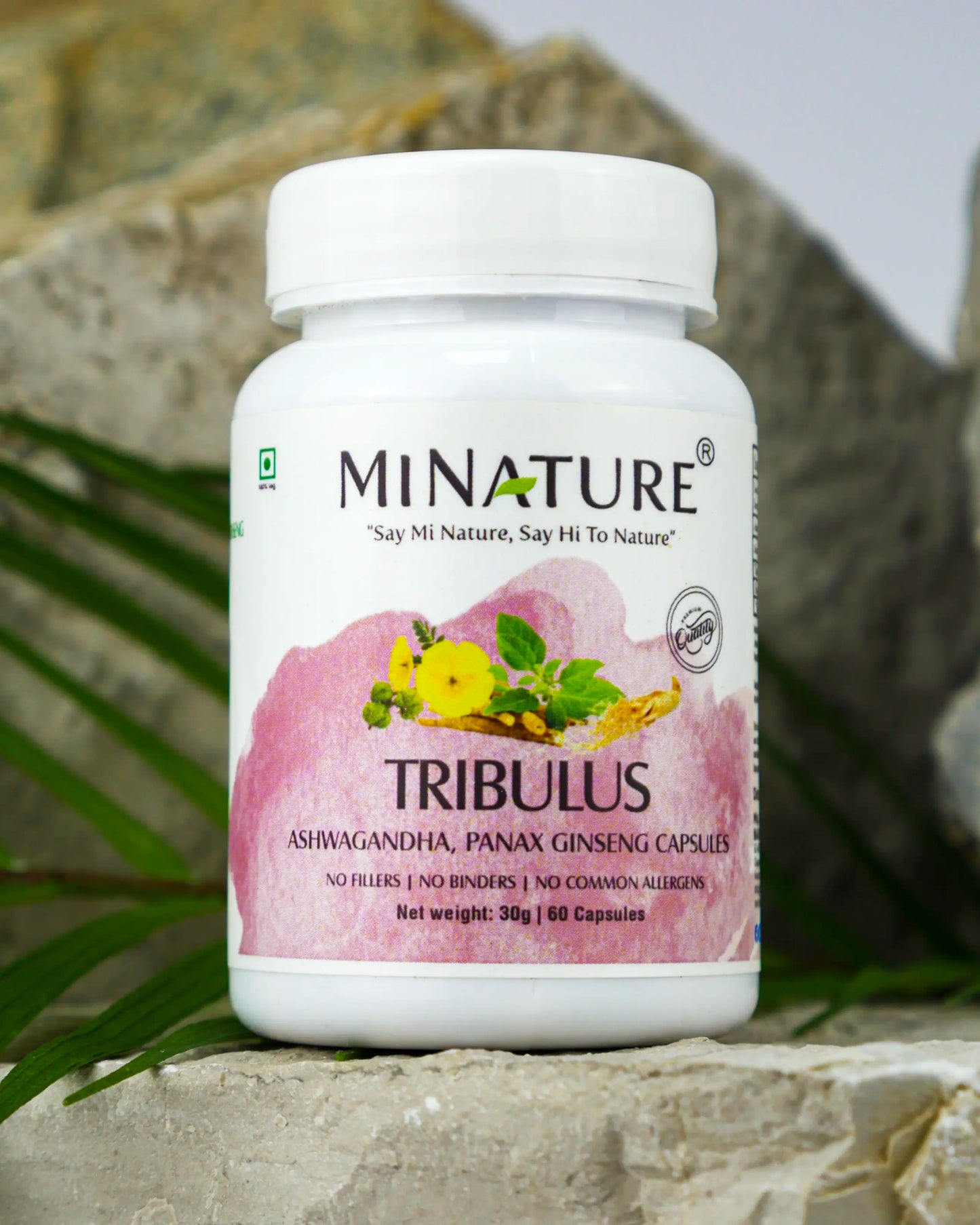 Tribulus + Asvaganda, +Panx Ginseng; MIX 60 Kapsula; ;Mi Nature