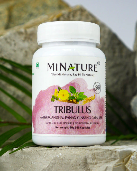 Tribulus + Asvaganda, +Panx Ginseng; MIX 60 Kapsula; ;Mi Nature